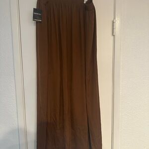 Plus Size Forever 21 Chocolate Brown Maxi Skirt
